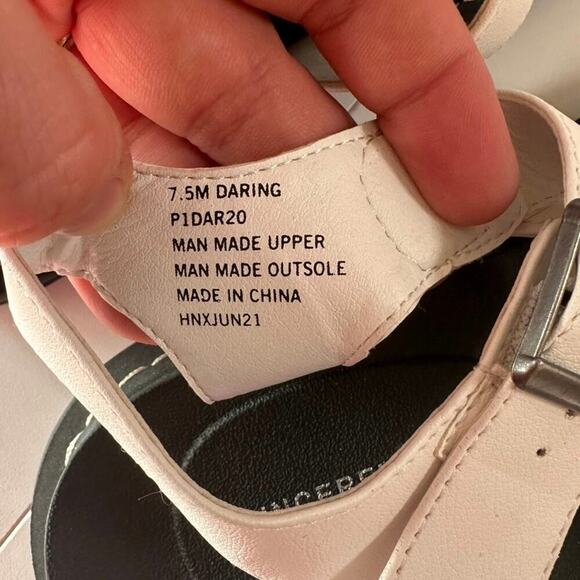 Sincerely Jules Daring Chunky Sole Women’s Sandals Size 7.5 Platform White - Picture 7 of 8